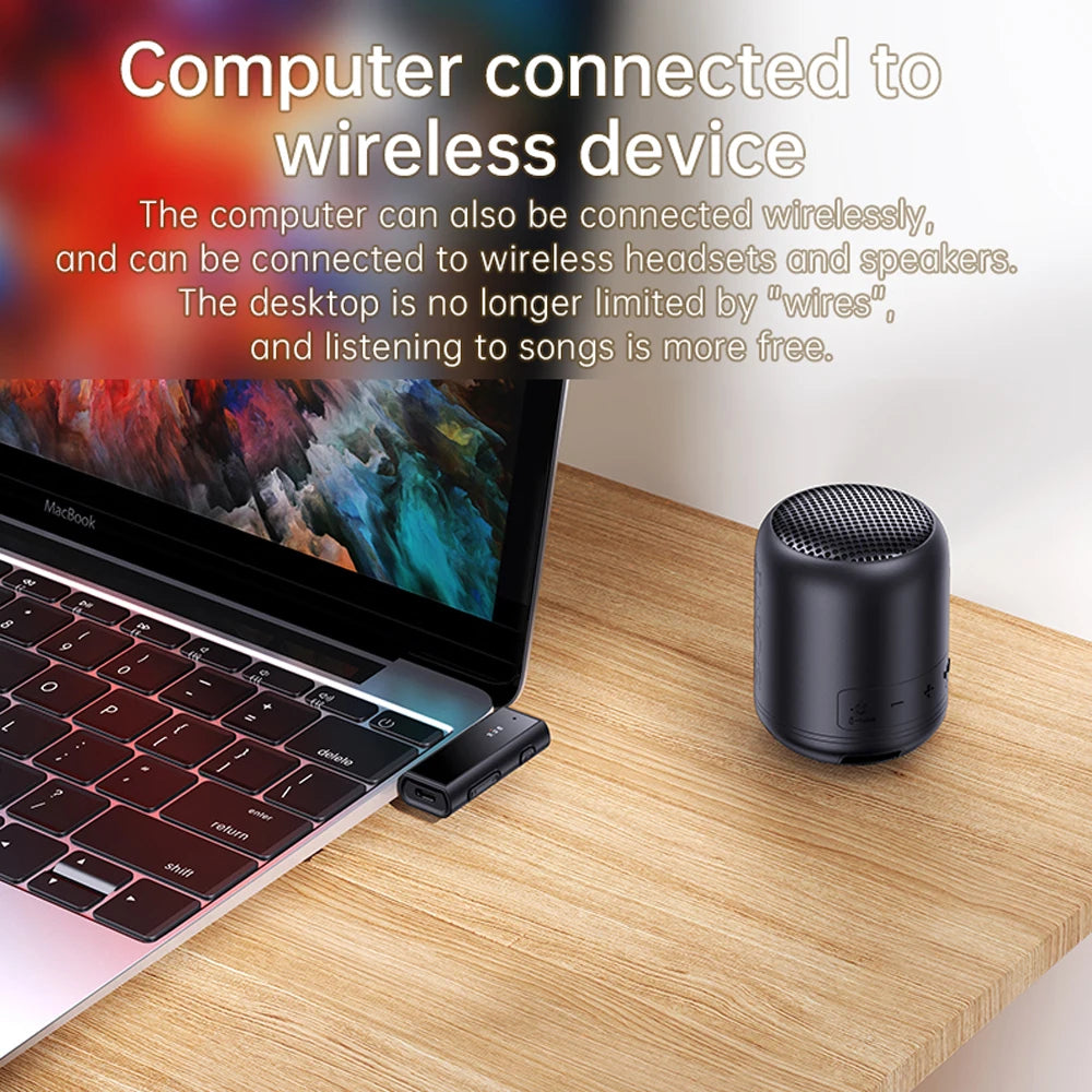 Car Bluetooth receiver, car audio AUX, Bluetooth audio adapter, TV, computer, Bluetooth transmitter