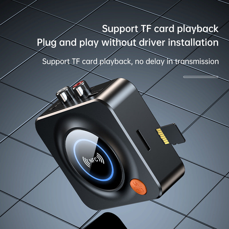 C52 Bluetooth Adapter Bluetooth 5.1 Audio Receiver TV Audio Adapter Supports NFC Connection